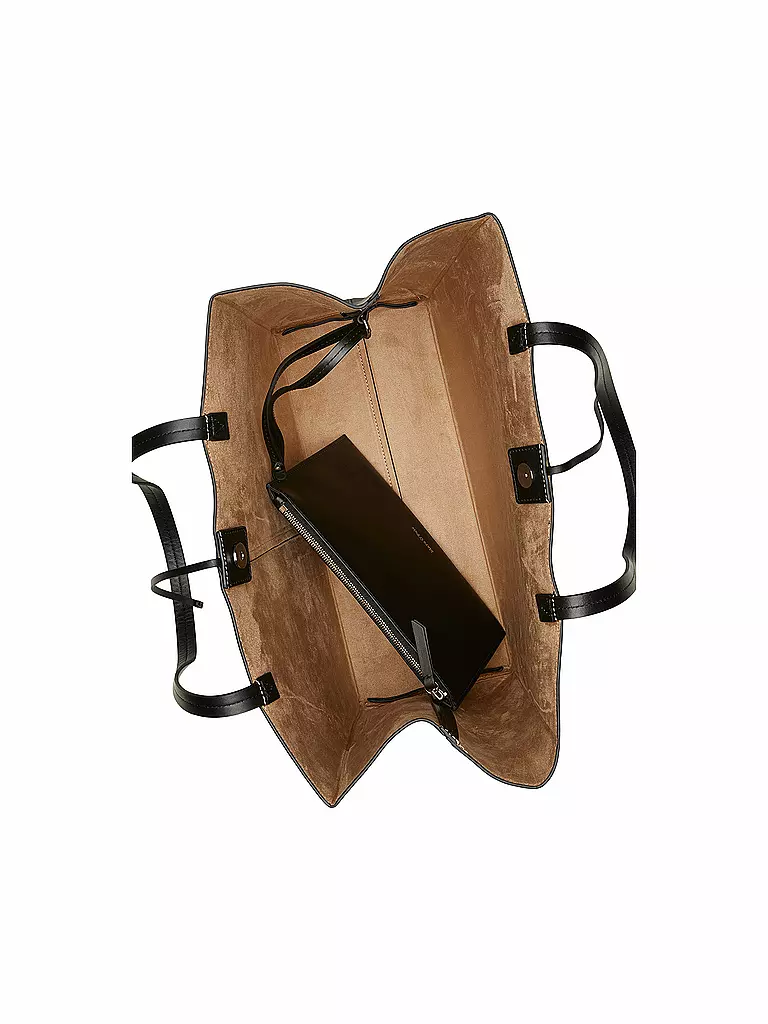 MARC O'POLO | Ledertasche - Shopper Large | schwarz