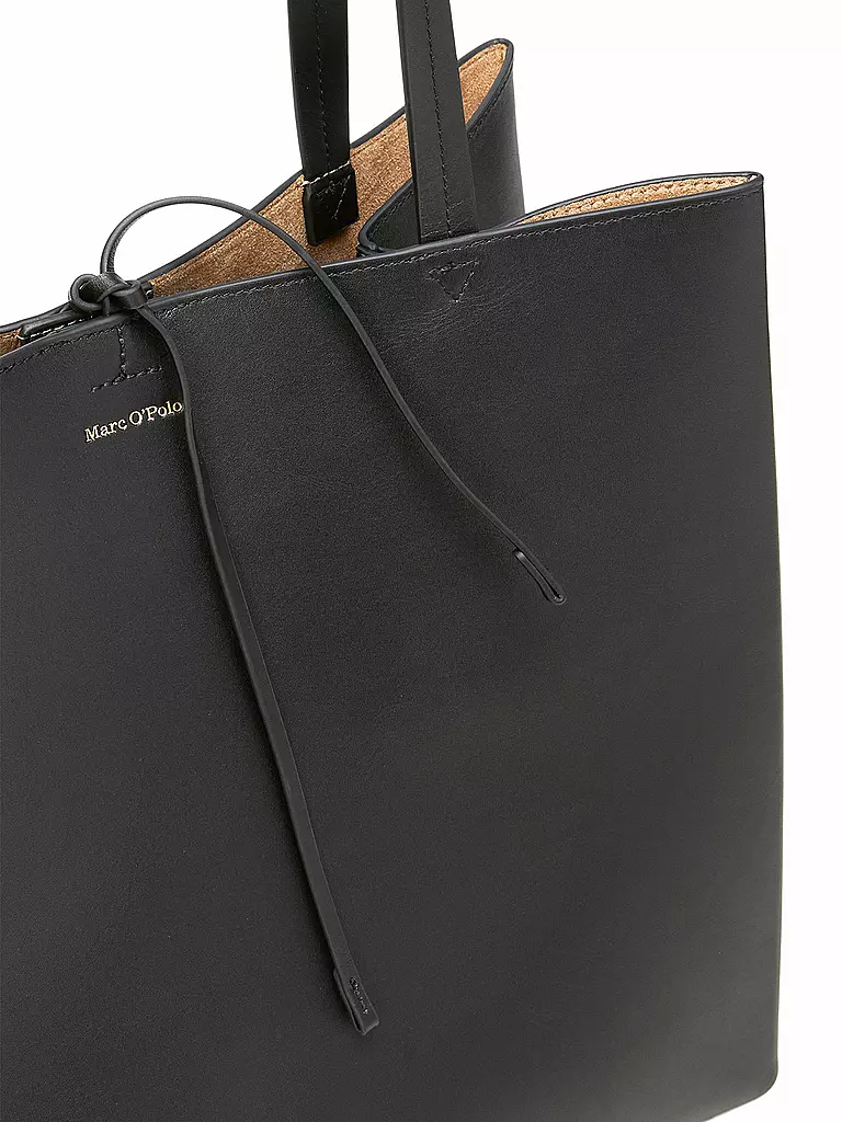 MARC O'POLO | Ledertasche - Shopper Large | schwarz