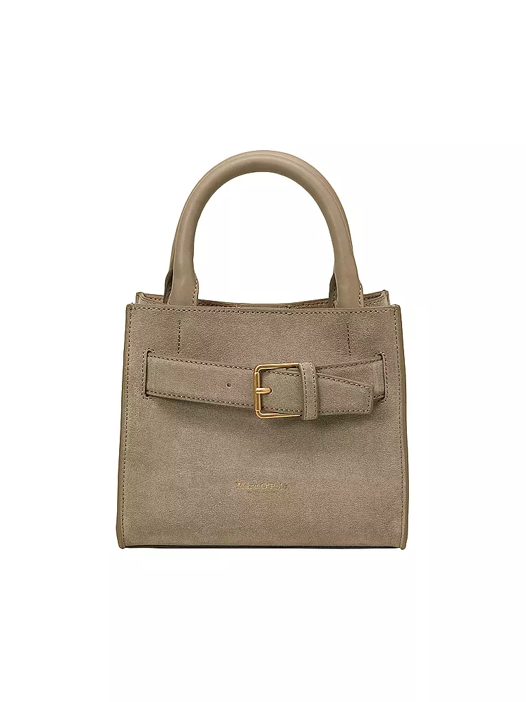 MARC O'POLO | Ledertasche - Umhängetasche Small  | grau