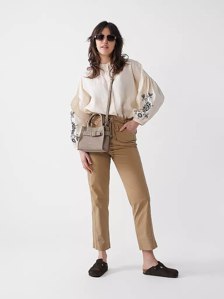 MARC O'POLO | Ledertasche - Umhängetasche Small  | grau