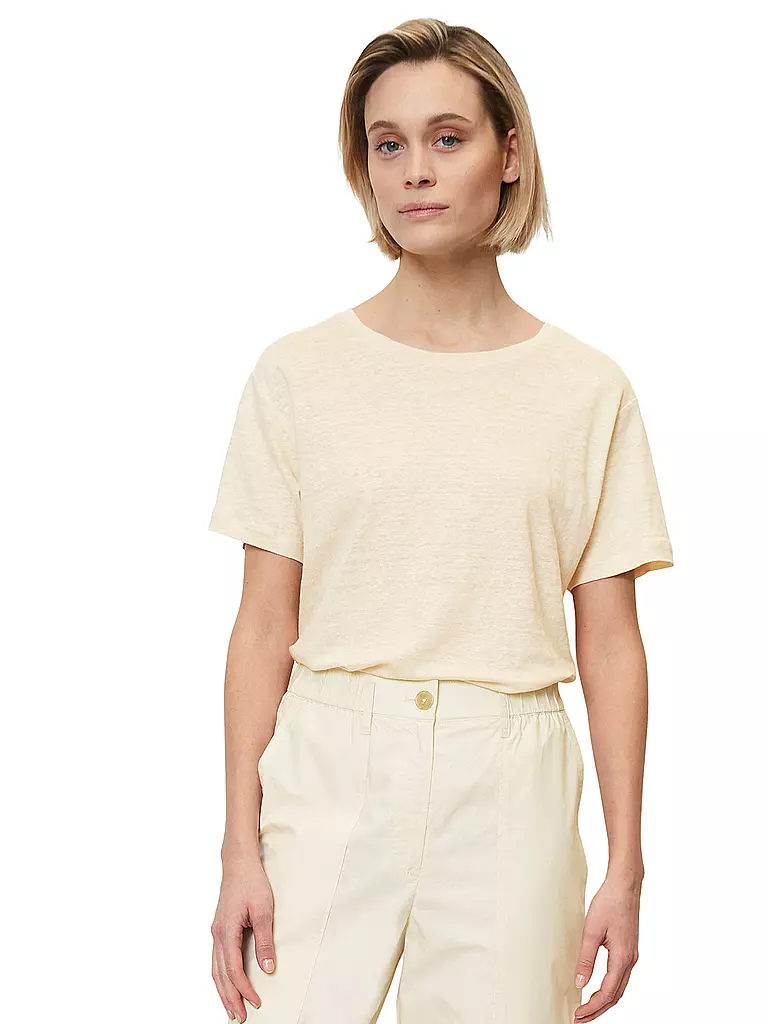 MARC O'POLO | Leinen T-Shirt | beige