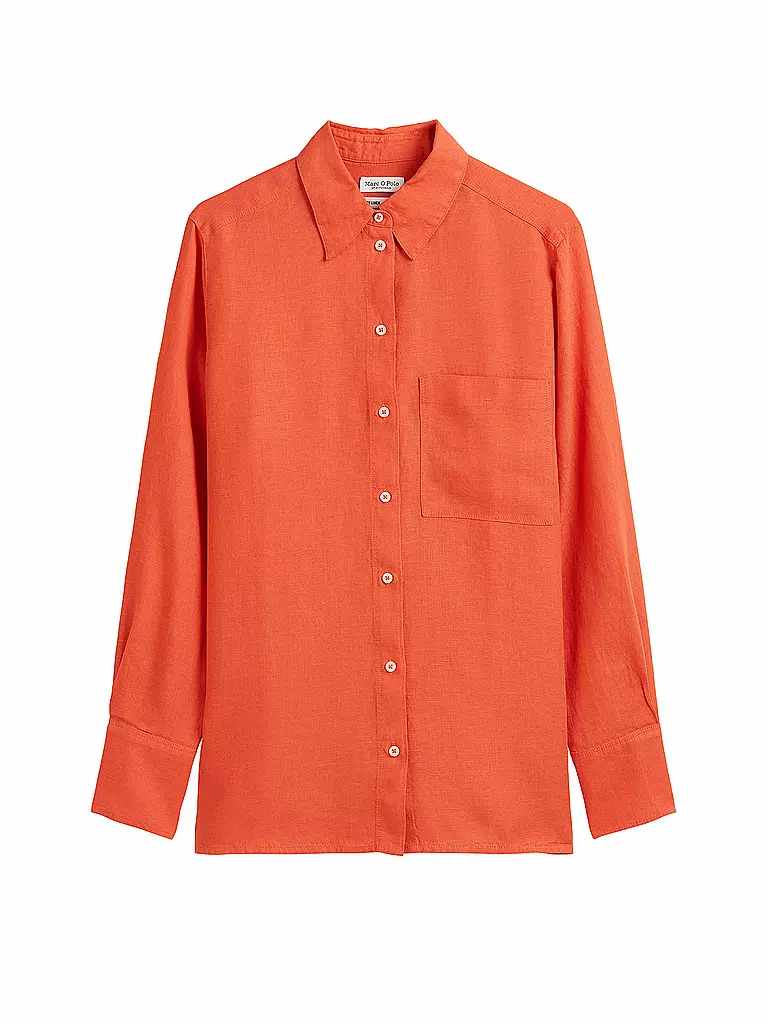 MARC O'POLO | Leinenbluse  | rot