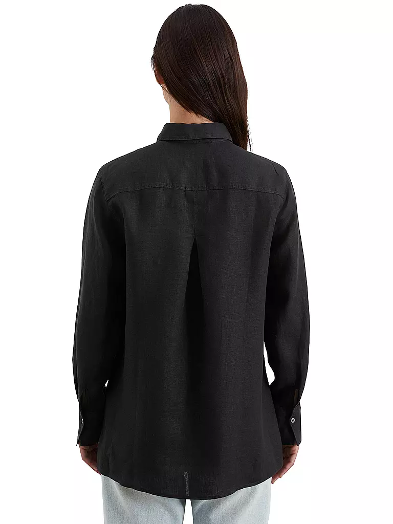 MARC O'POLO | Leinenbluse  | schwarz