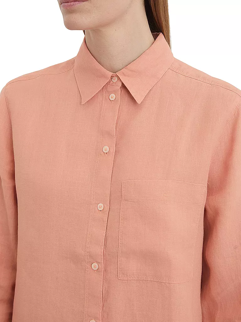 MARC O'POLO | Leinenbluse  | koralle