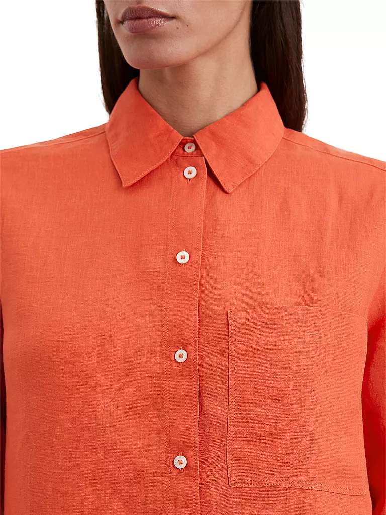 MARC O'POLO | Leinenbluse  | rot