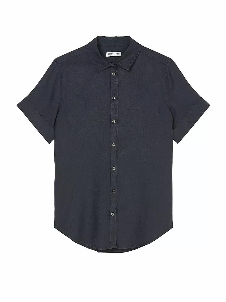 MARC O'POLO | Leinenbluse | dunkelblau