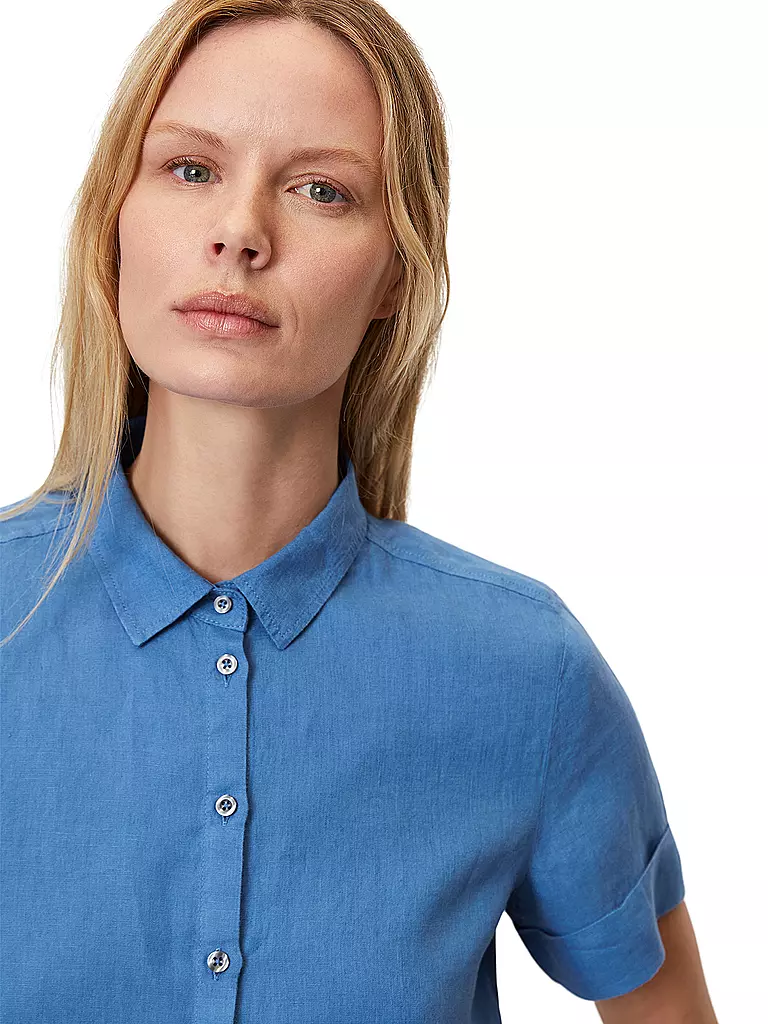 MARC O'POLO | Leinenbluse | blau