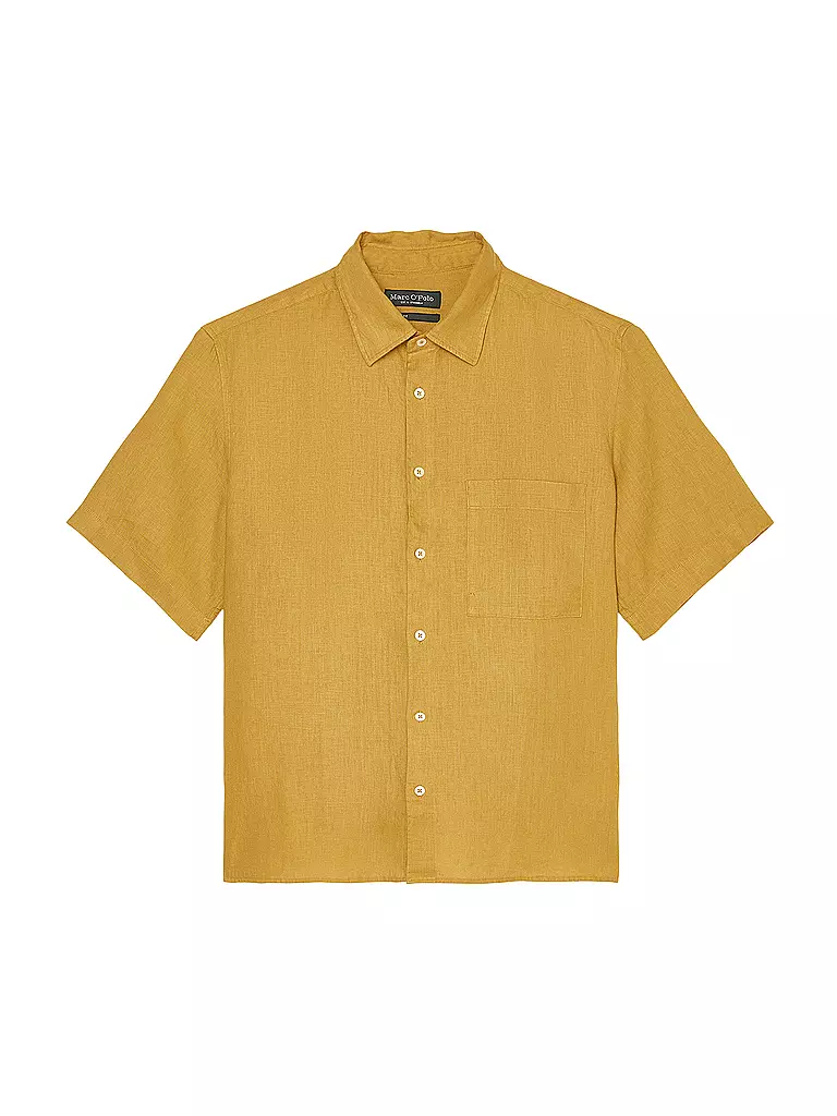 MARC O'POLO | Leinenhemd Regular Fit  | gelb