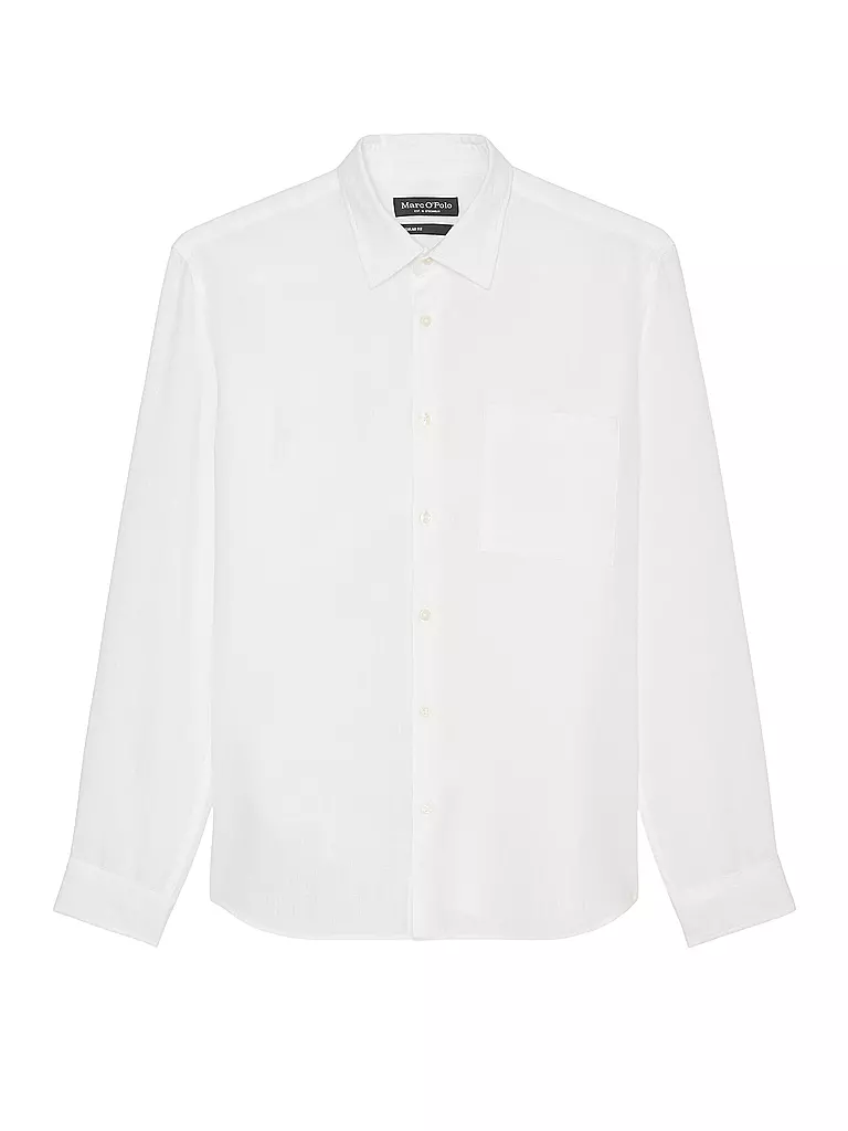 MARC O'POLO | Leinenhemd Regular Fit  | weiss