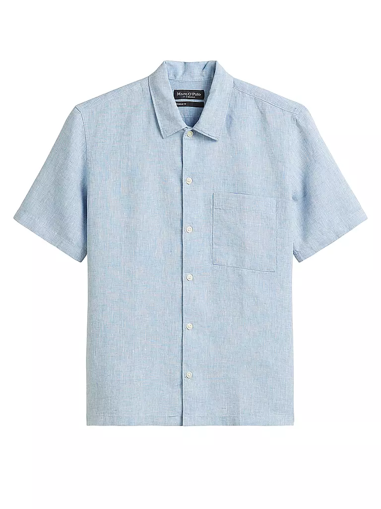 MARC O'POLO | Leinenhemd Regular Fit  | blau