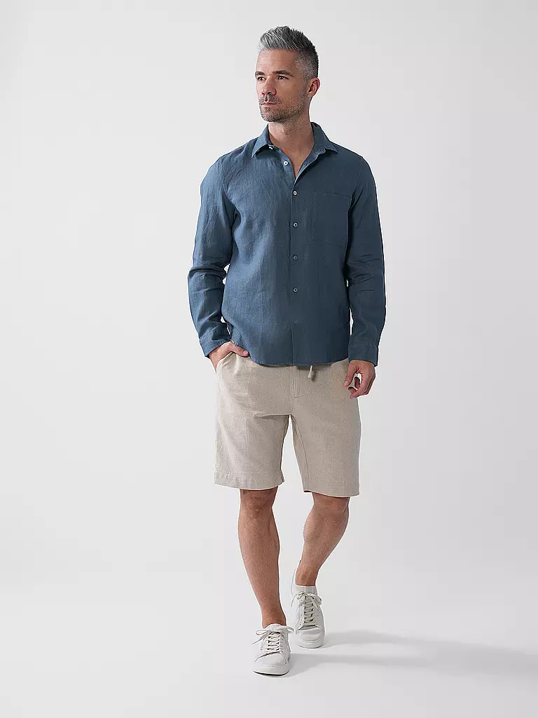 MARC O'POLO | Leinenhemd Regular Fit  | blau