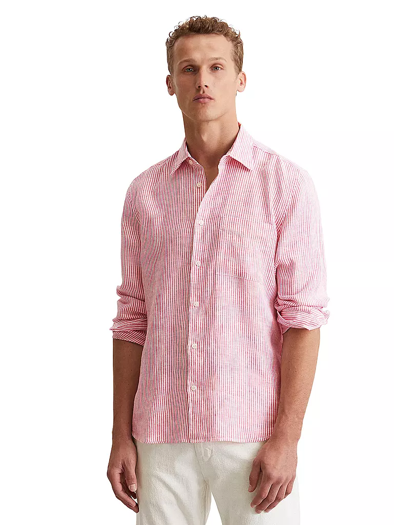 MARC O'POLO | Leinenhemd Regular Fit  | pink