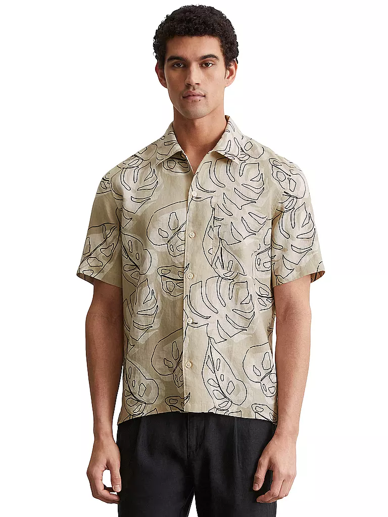 MARC O'POLO | Leinenhemd Regular Fit  | creme