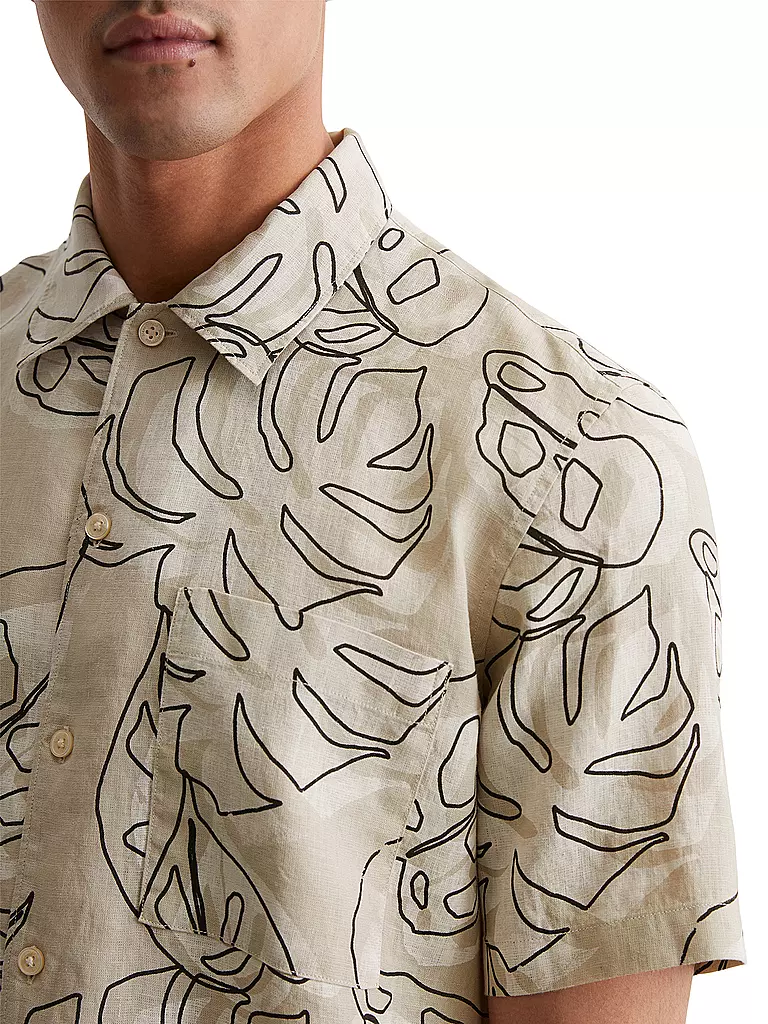 MARC O'POLO | Leinenhemd Regular Fit  | creme