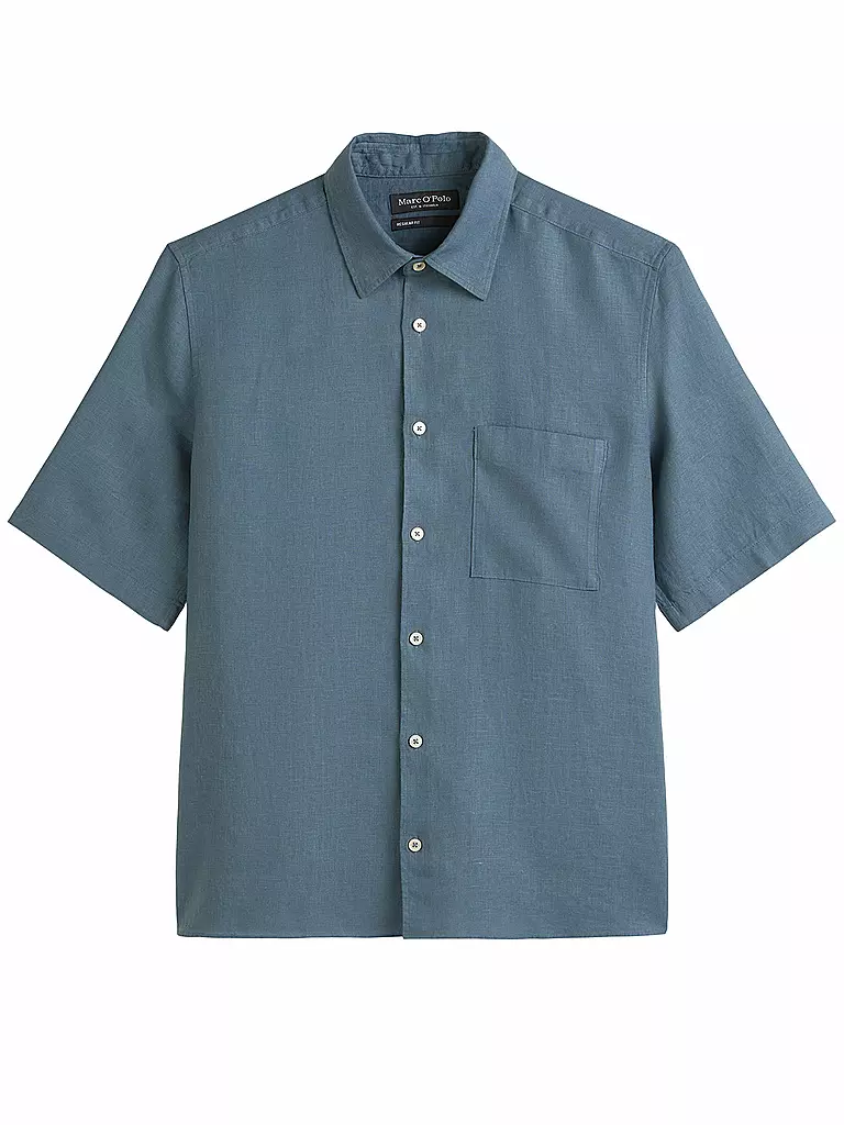 MARC O'POLO | Leinenhemd | blau
