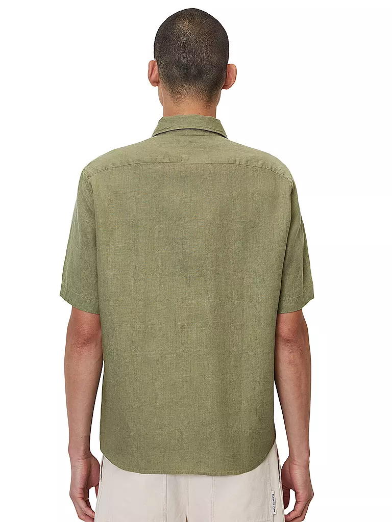 MARC O'POLO | Leinenhemd | olive