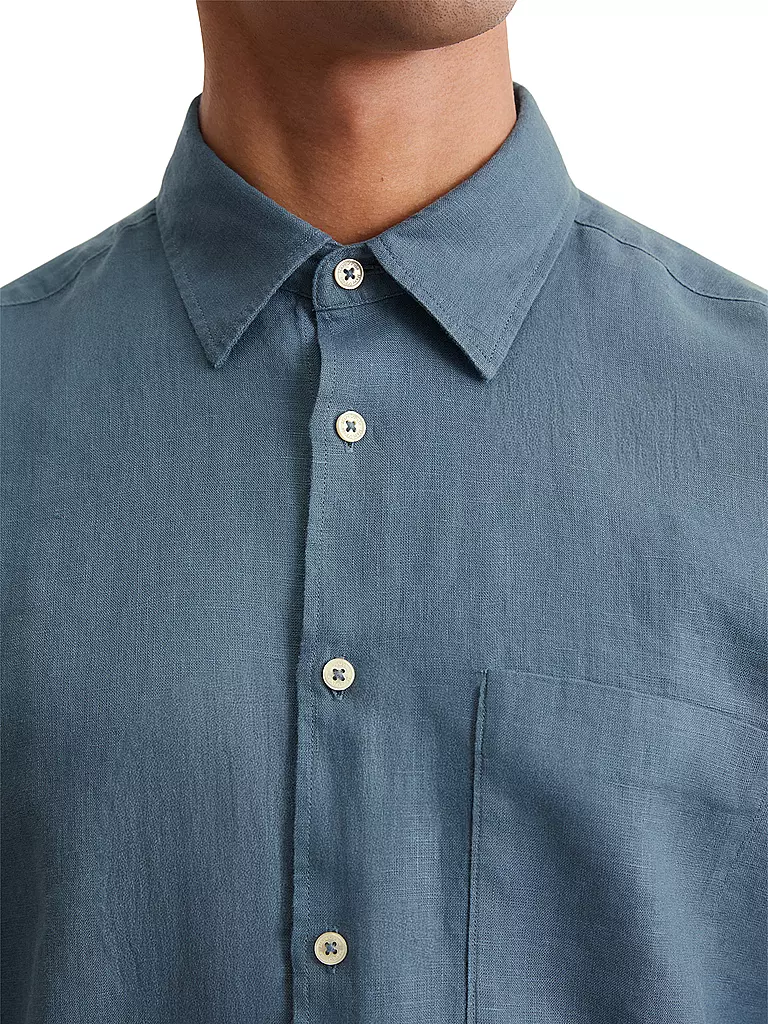 MARC O'POLO | Leinenhemd | blau