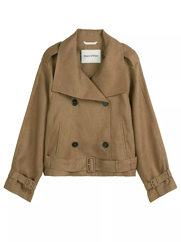 MARC O'POLO | Leinenjacke  | braun