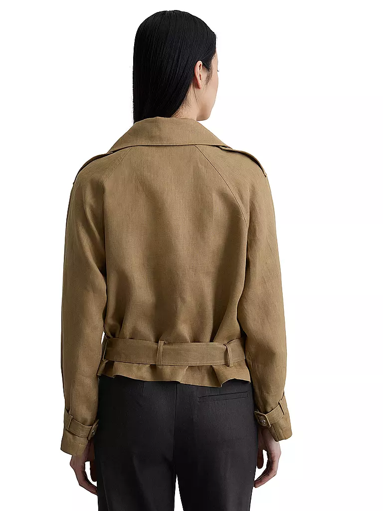 MARC O'POLO | Leinenjacke  | braun