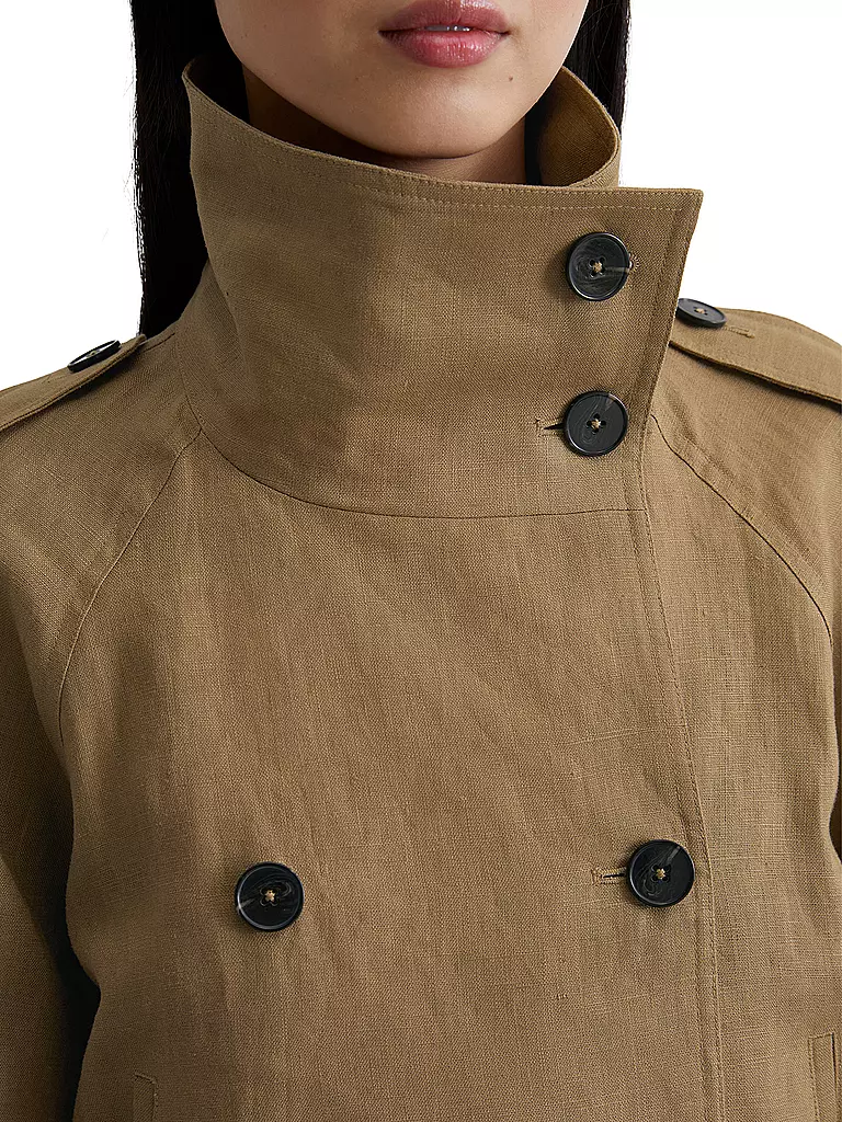 MARC O'POLO | Leinenjacke  | braun