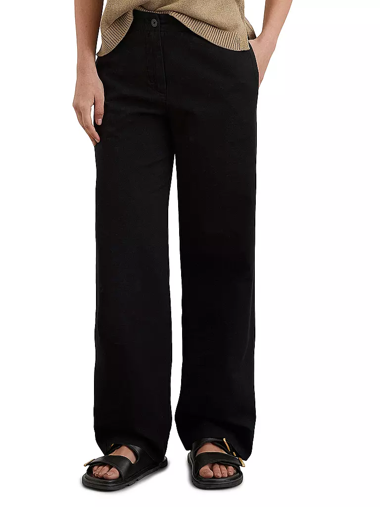 MARC O'POLO | Marlenehose  | schwarz