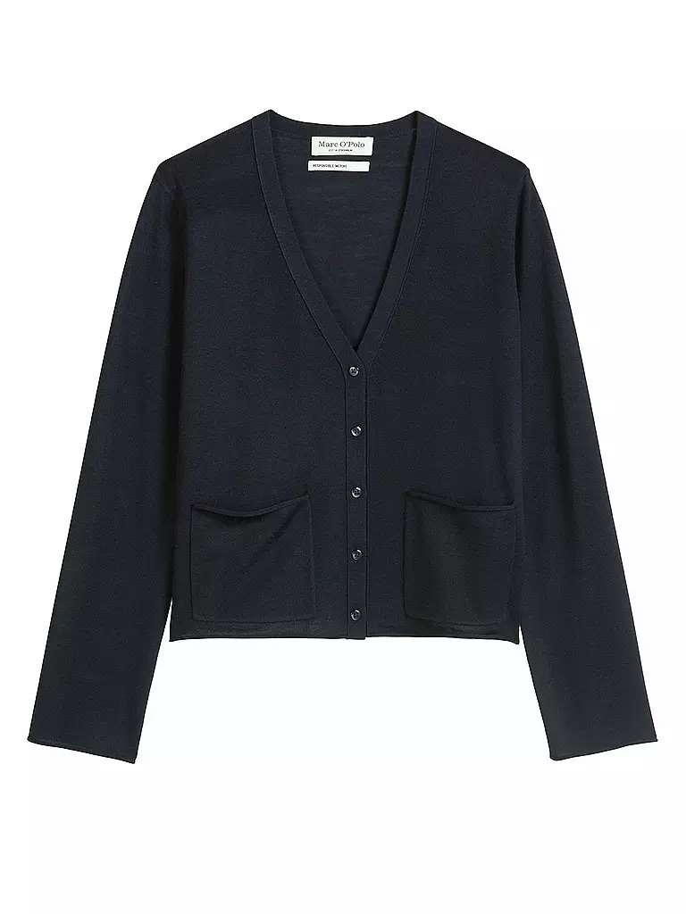 MARC O'POLO | Strickjacke | dunkelblau