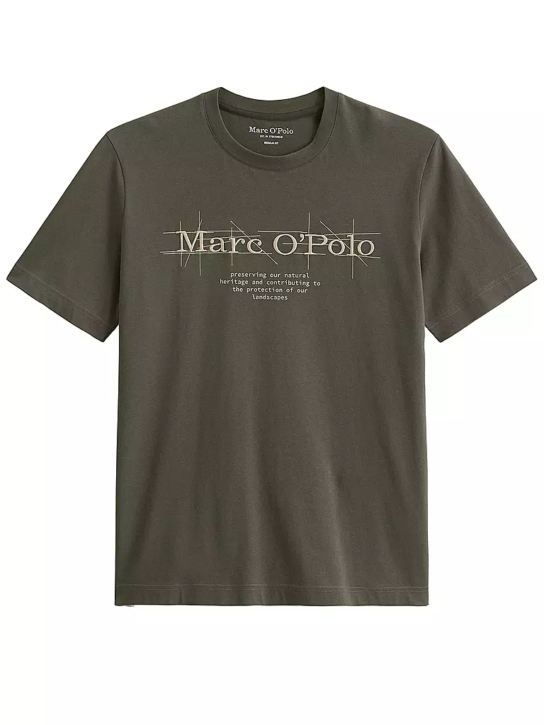 MARC O'POLO | T-Shirt  | braun
