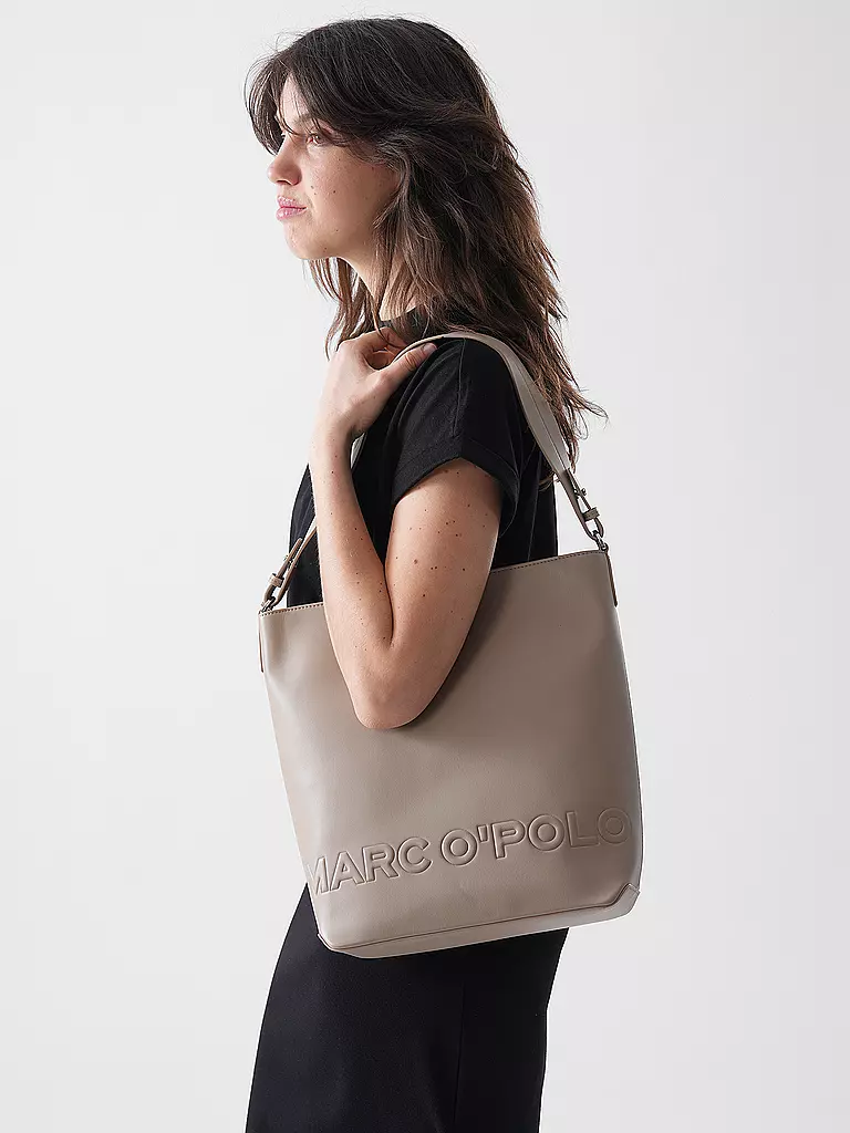 MARC O'POLO | Tasche - Hobo Small  | hellbraun