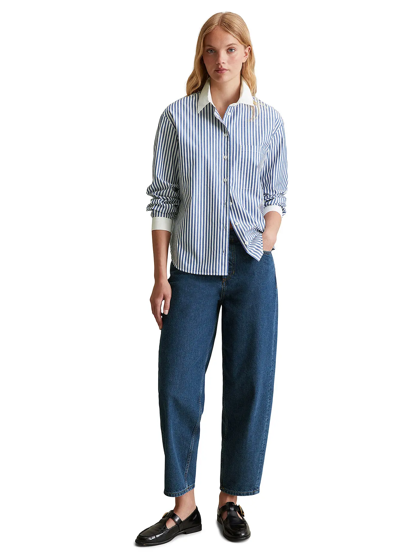 MARC O'POLO DENIM | Bluse  | blau