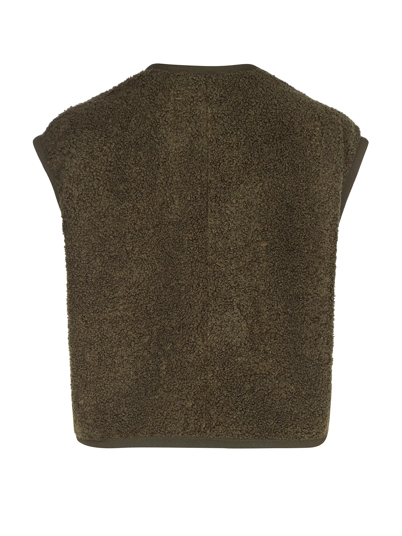 MARC O'POLO DENIM | Gilet in Felloptik  | braun