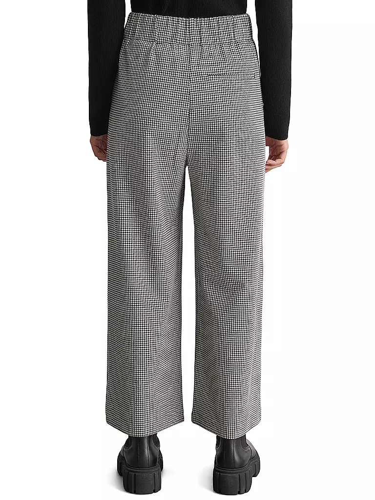 MARC O'POLO DENIM | Hose Wide Leg  | schwarz