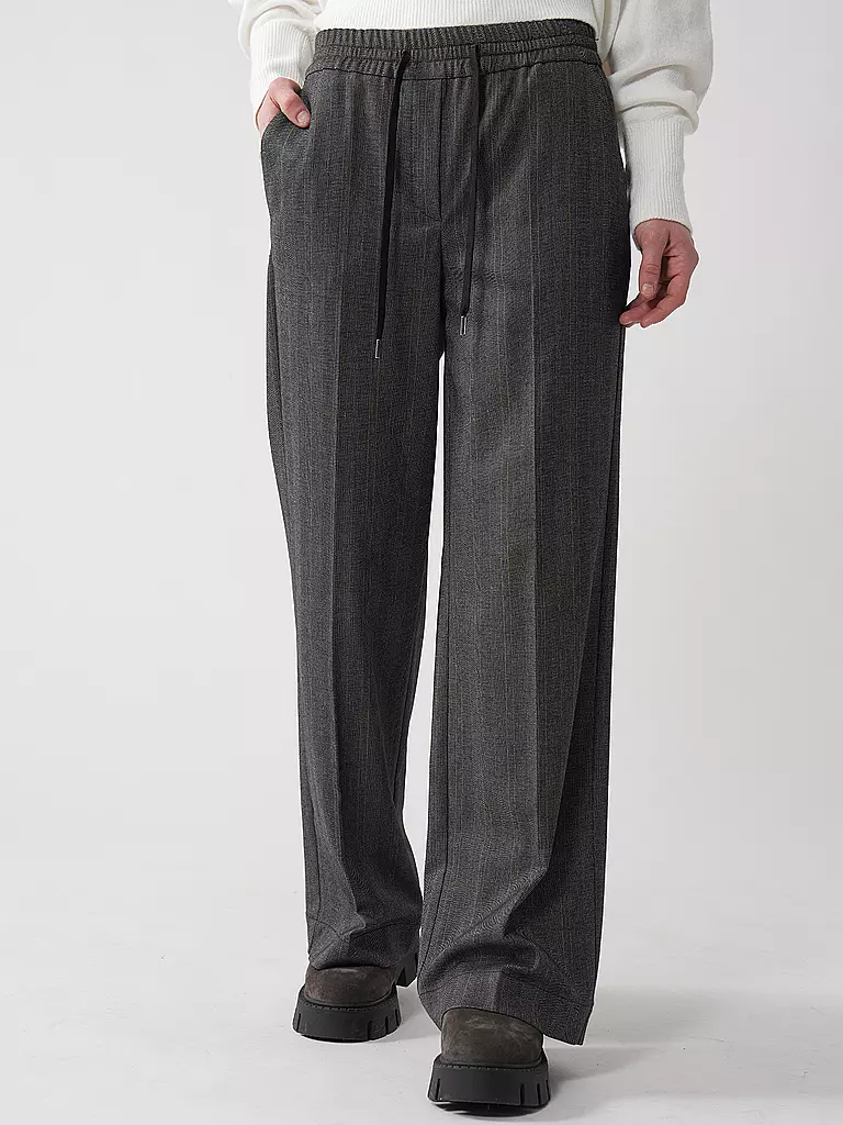 MARC O'POLO DENIM | Hose Wide Leg  | grau