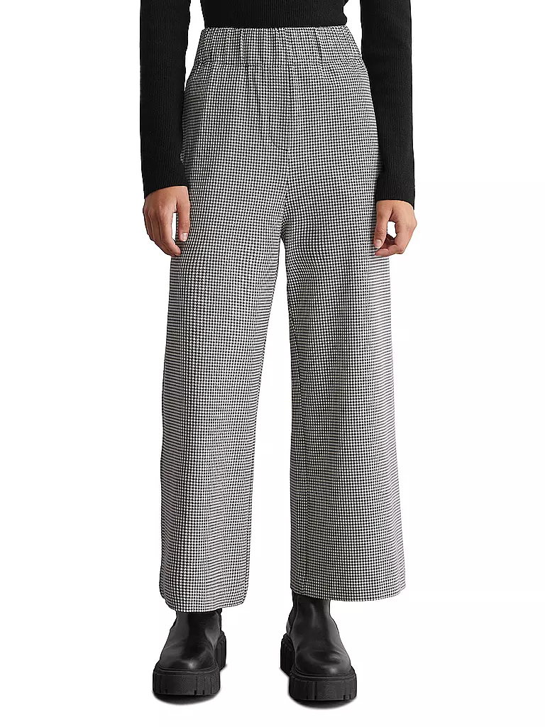 MARC O'POLO DENIM | Hose Wide Leg  | schwarz