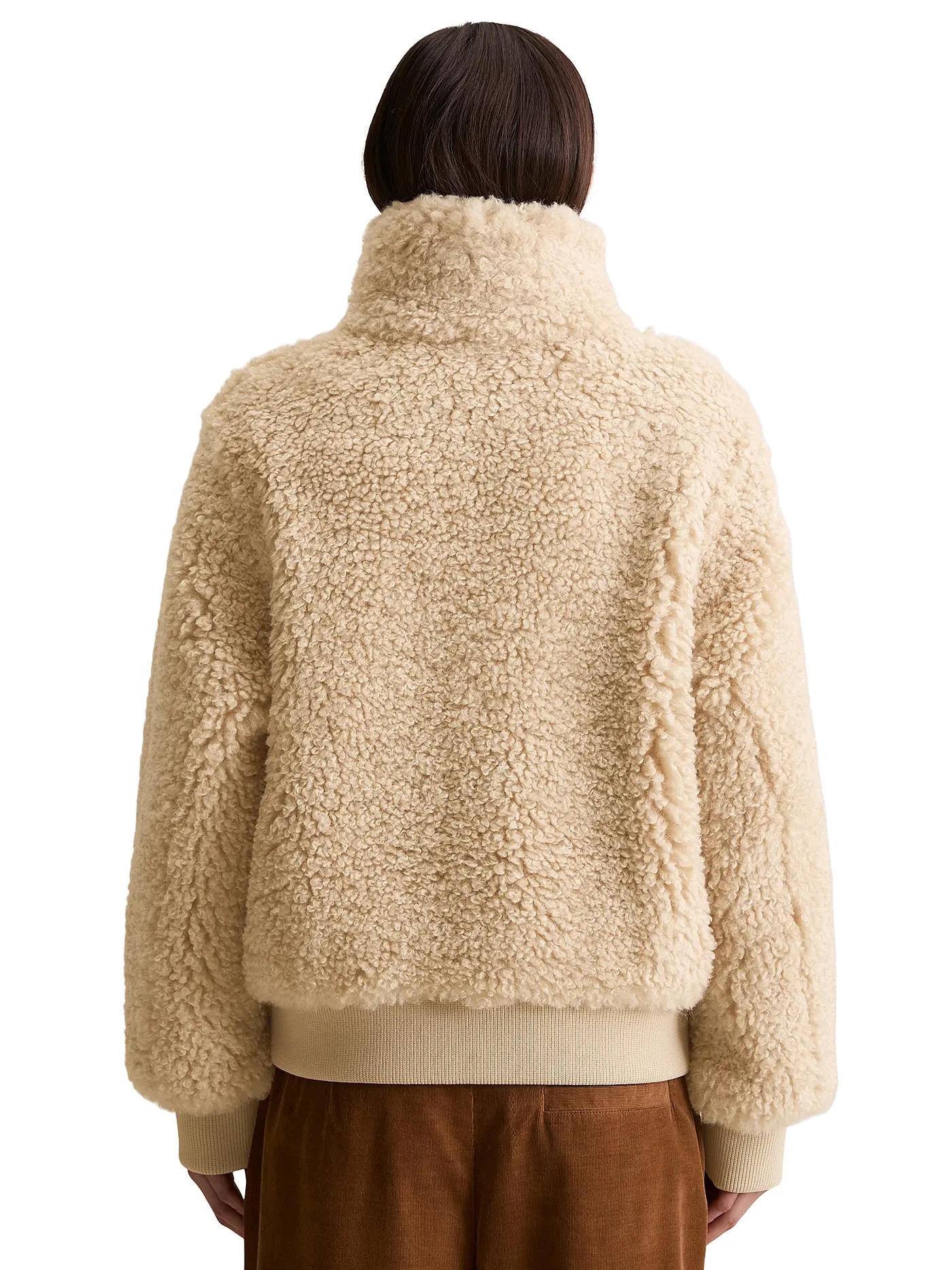 MARC O'POLO DENIM | Jacke in Felloptik  | beige