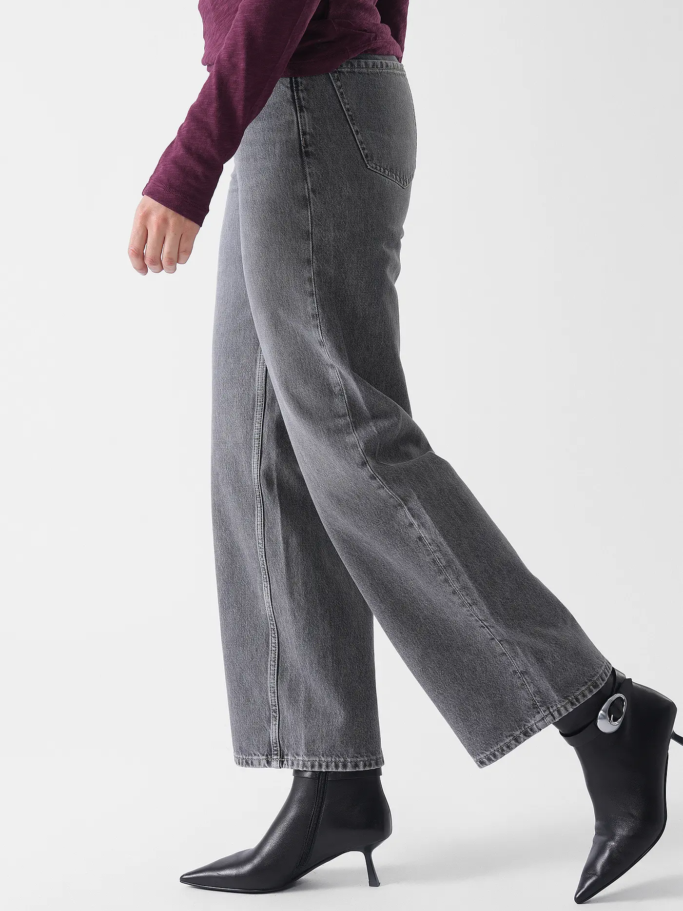 MARC O'POLO DENIM | Jeans Wide Leg  | grau