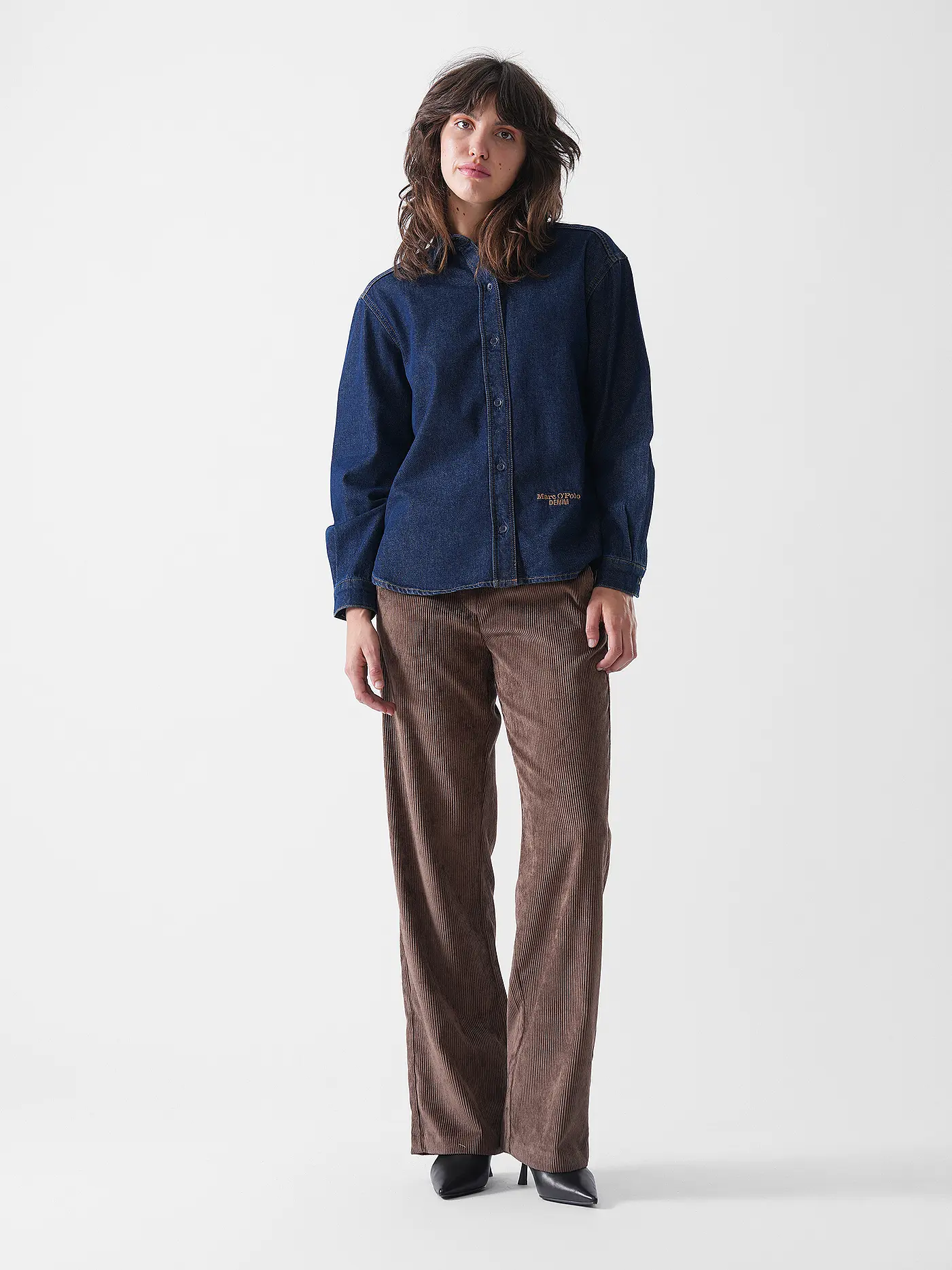 MARC O'POLO DENIM | Jeansbluse  | dunkelblau