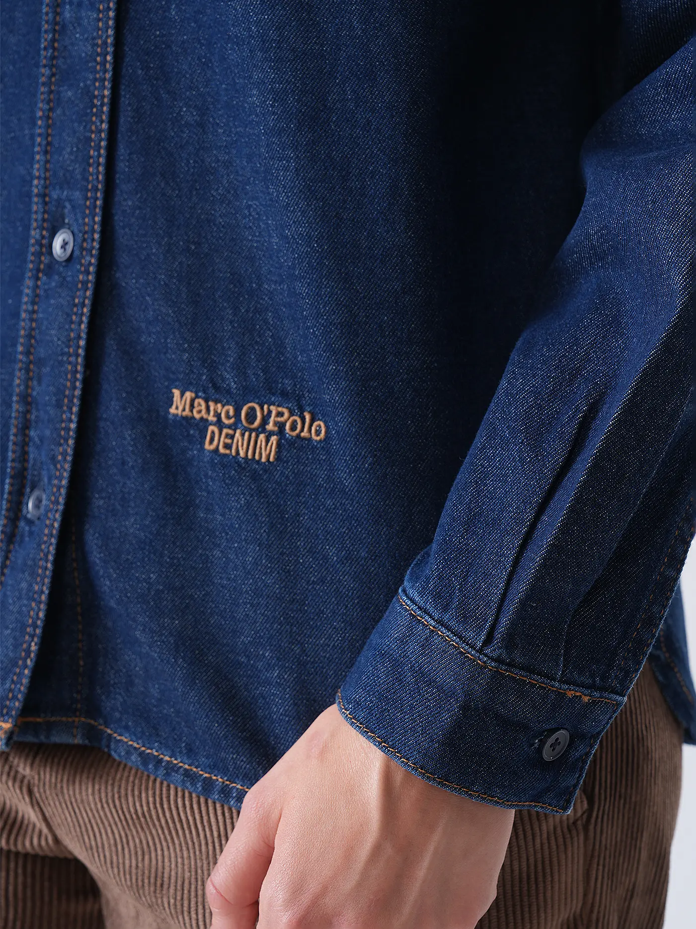 MARC O'POLO DENIM | Jeansbluse  | dunkelblau