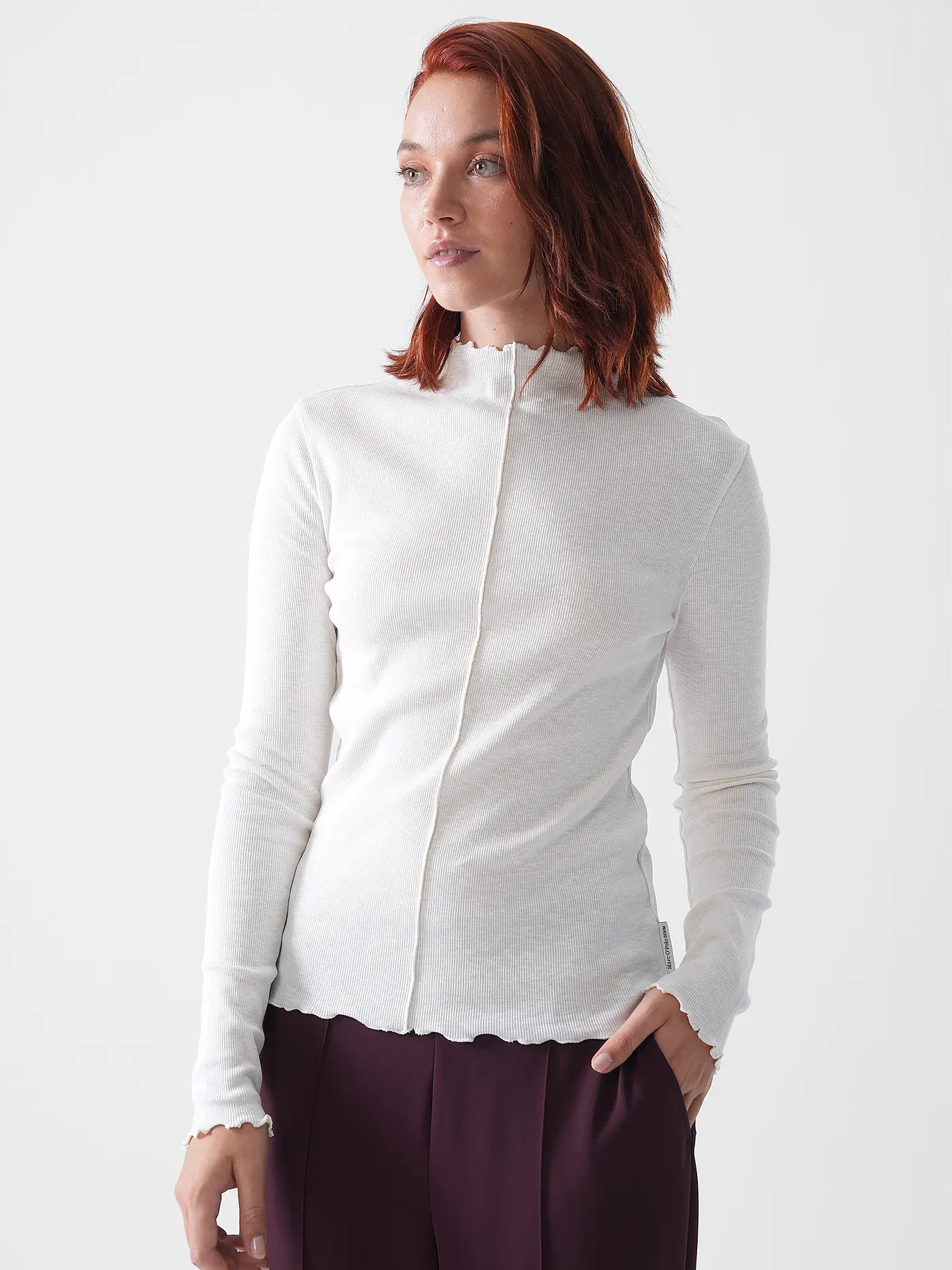 MARC O'POLO DENIM | Langarmshirt  | weiss
