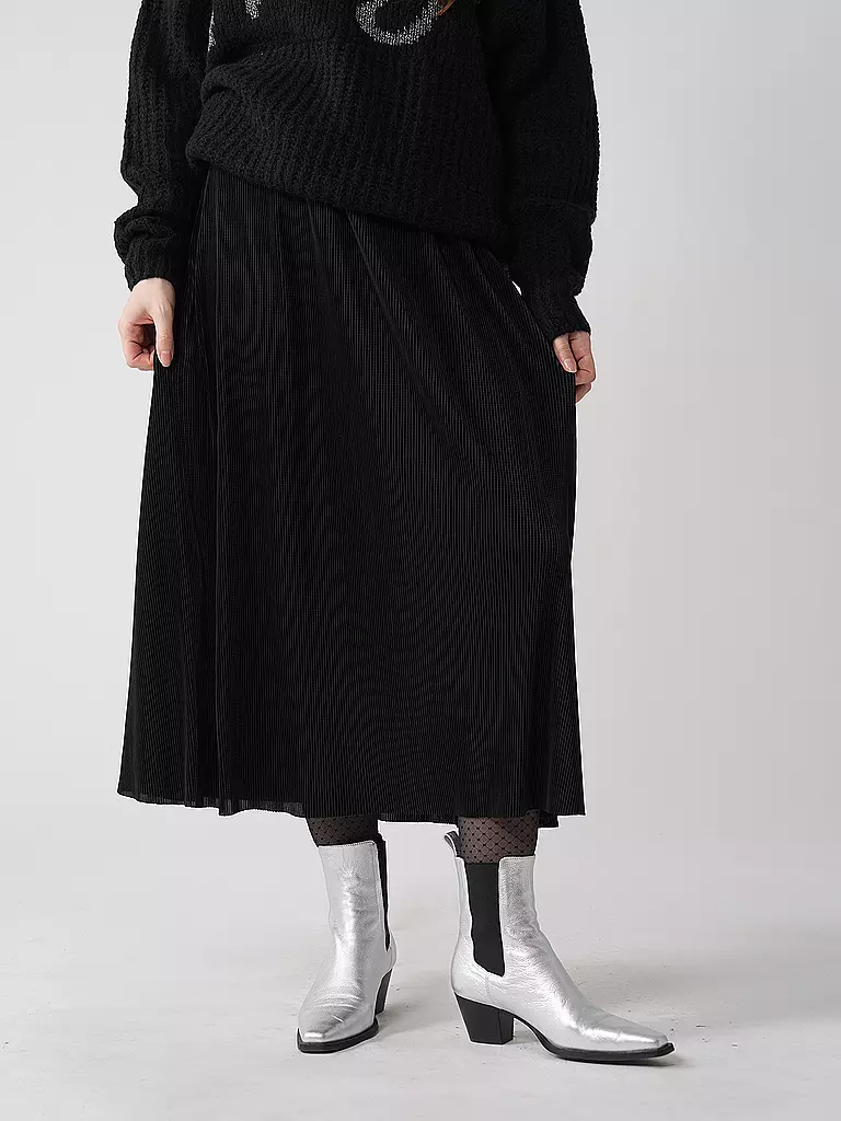MARC O'POLO DENIM | Midirock | schwarz