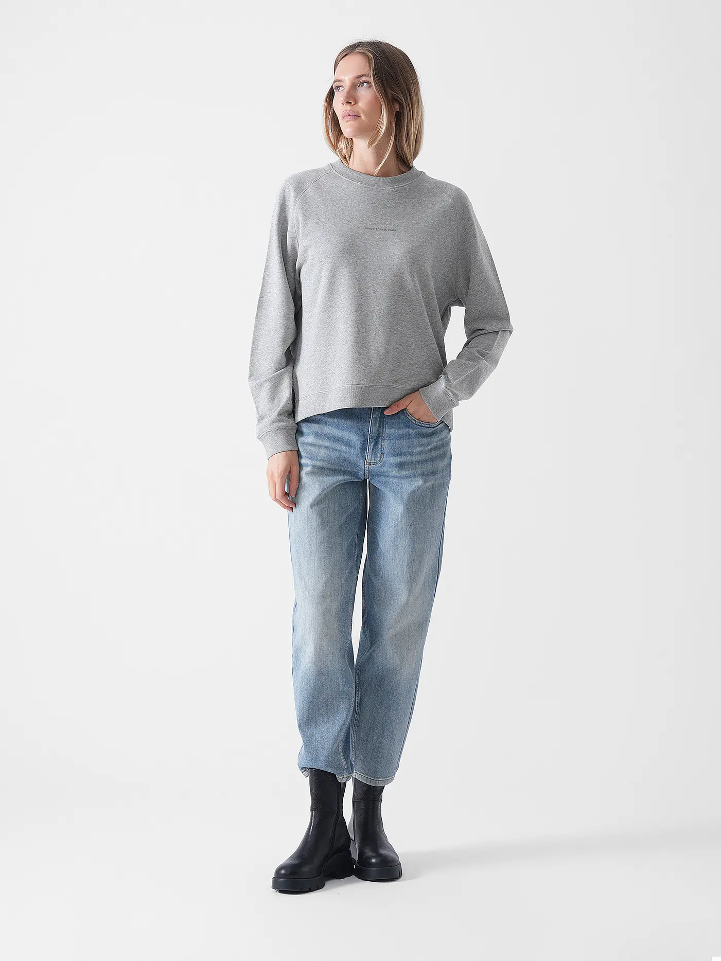 MARC O'POLO DENIM | Sweater | grau