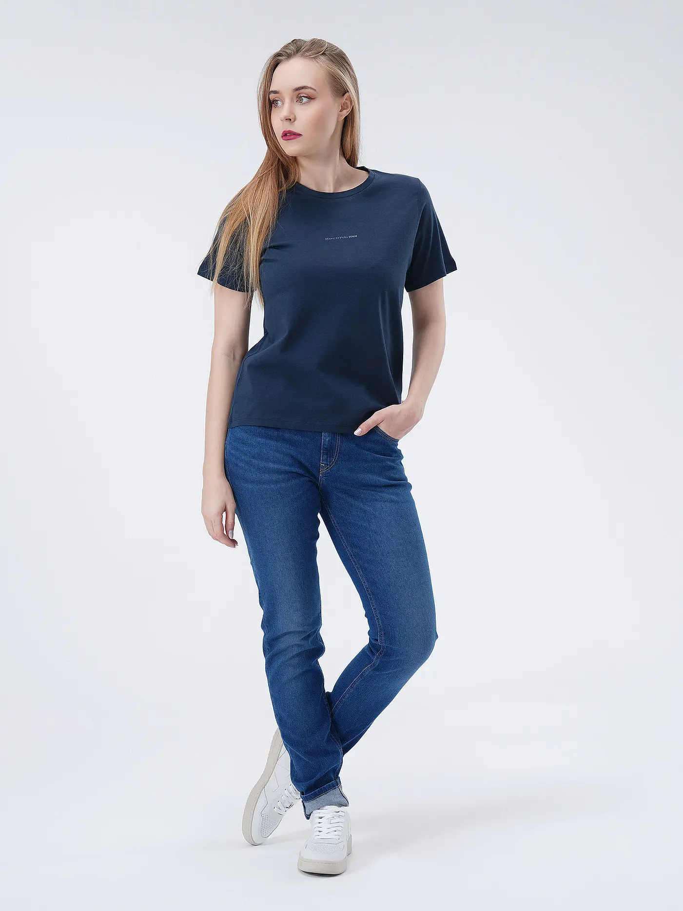 MARC O'POLO DENIM | T-Shirt  | dunkelblau