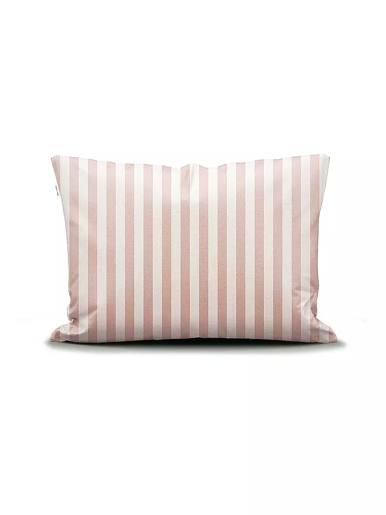 MARC O'POLO HOME | Satin Bettwäsche CLASSIC STRIPE 70x90cm/140x200cm Rose Smoke | hellgrau