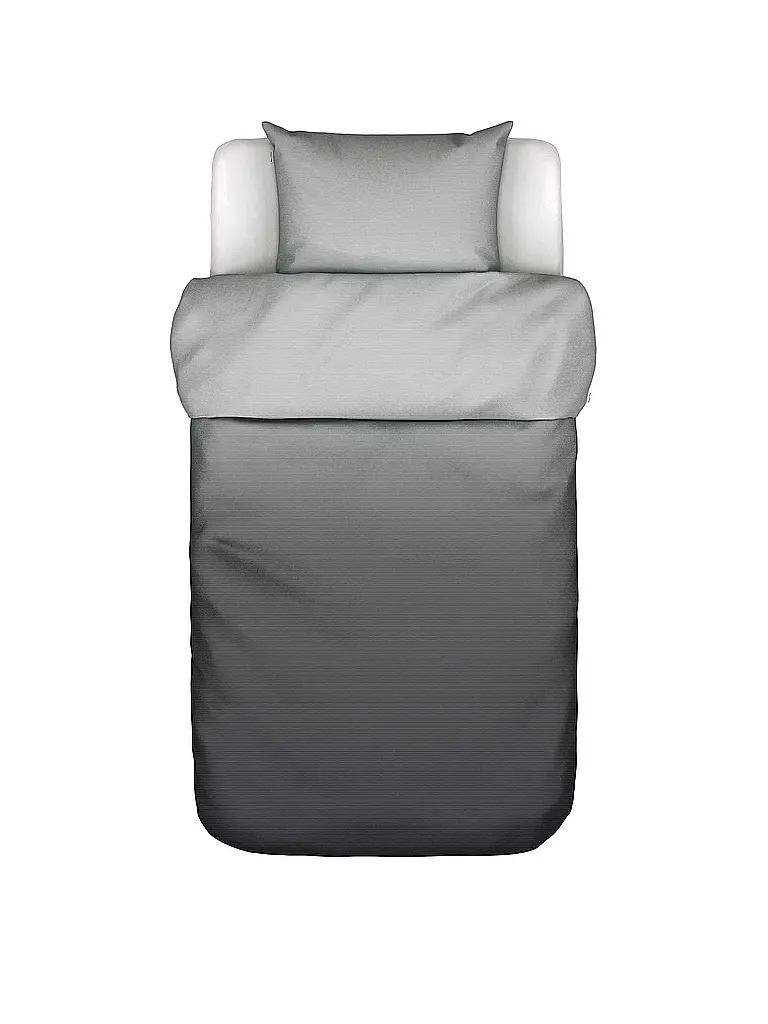 MARC O'POLO HOME | Satin-Bettwäsche JORN 70x90cm/140x200cm Anthracite | grau