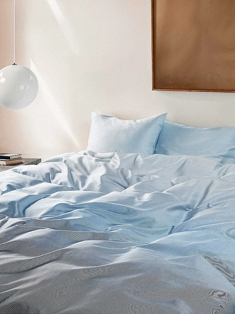 MARC O'POLO HOME | Satin-Bettwäsche JORN 70x90cm/140x200cm Calm Blue | blau