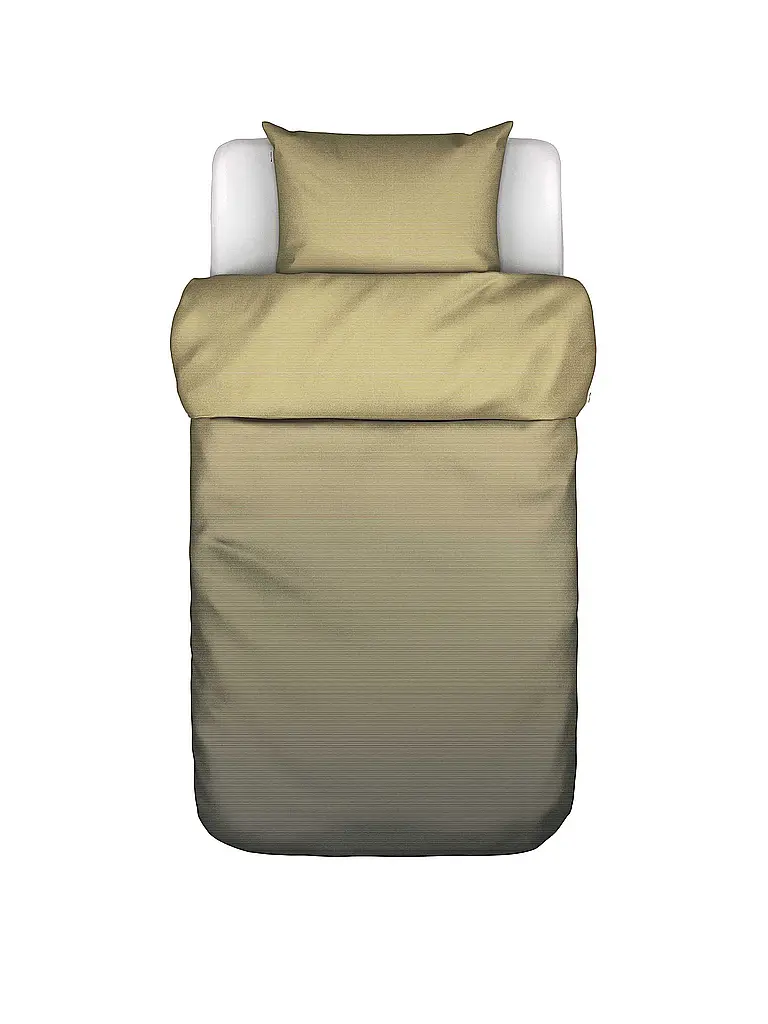 MARC O'POLO HOME | Satin-Bettwäsche JORN 70x90cm/140x200cm Deep Pea | gelb