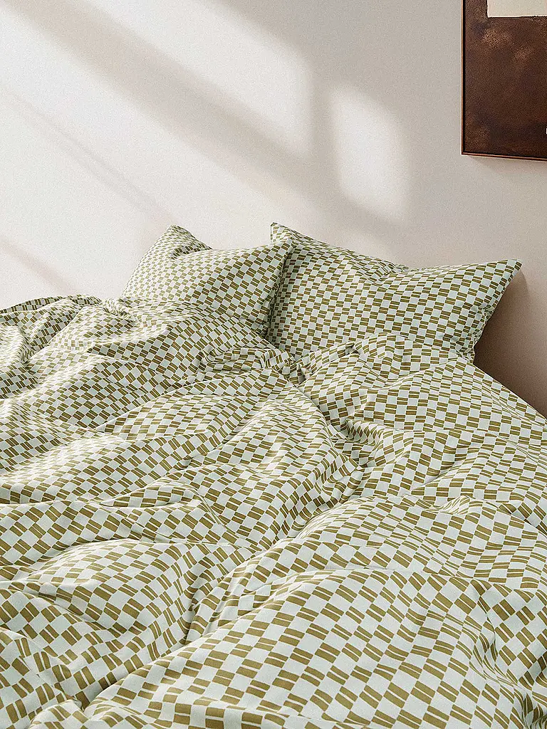 MARC O'POLO HOME | Satin-Bettwäsche SVEA 70x90cm/140x200cm Silvery Green | 