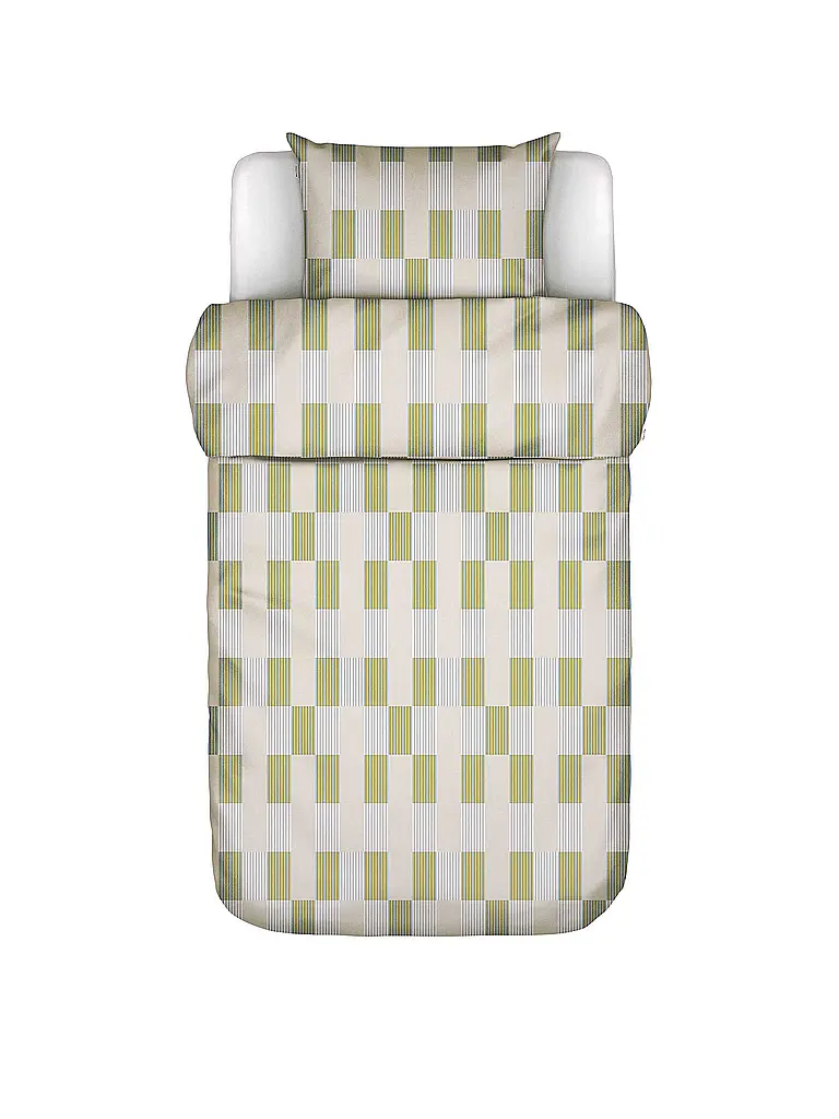 MARC O'POLO HOME | Satin-Bettwäsche SVERRE 70x90cm/140x200cm Bright Pea | olive