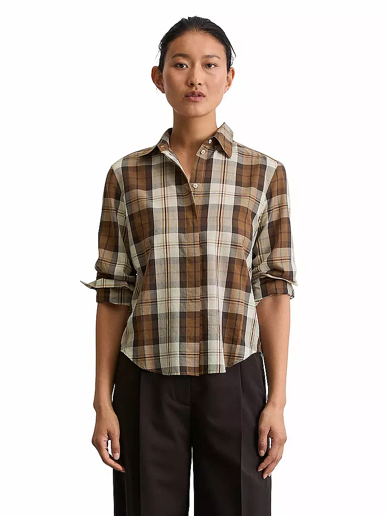 MARC O'POLO | Bluse | hellbraun