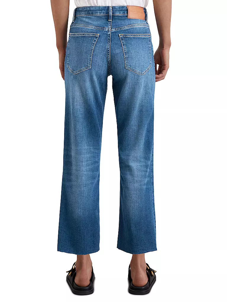 MARC O'POLO | High Waist Jeans Straight Leg | blau