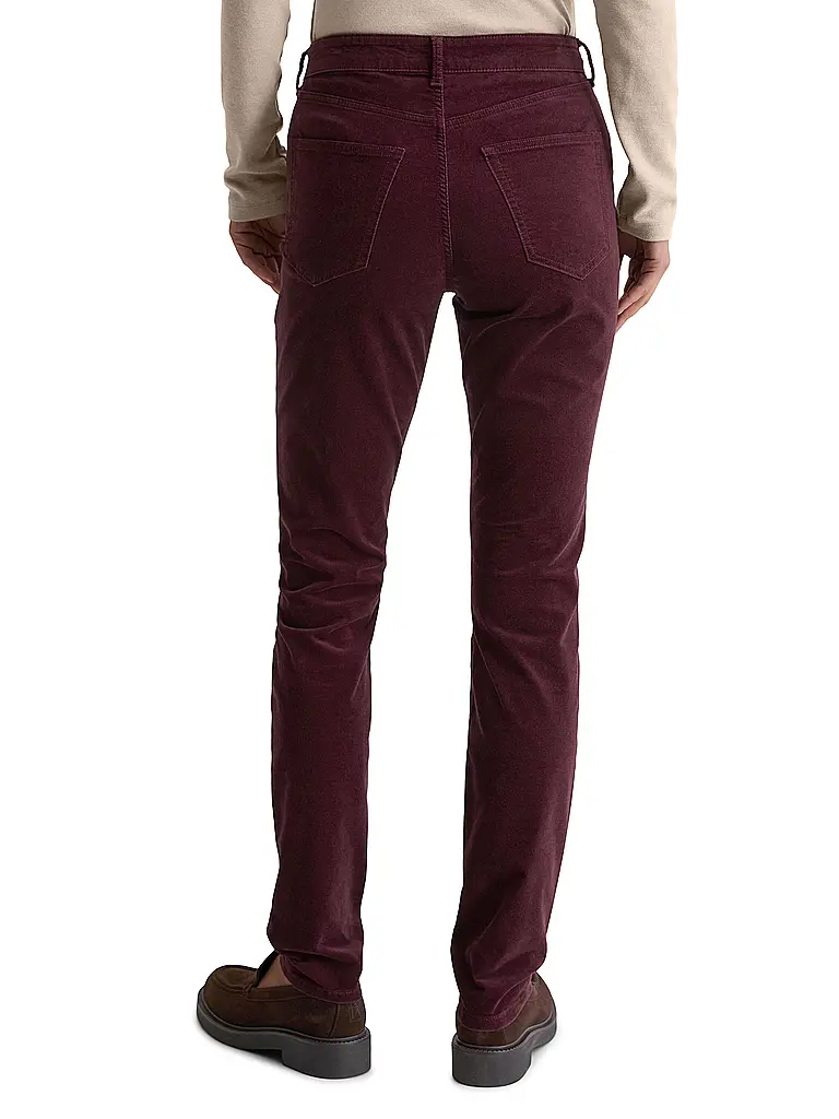 MARC O'POLO | Hose Slim Fit | dunkelrot